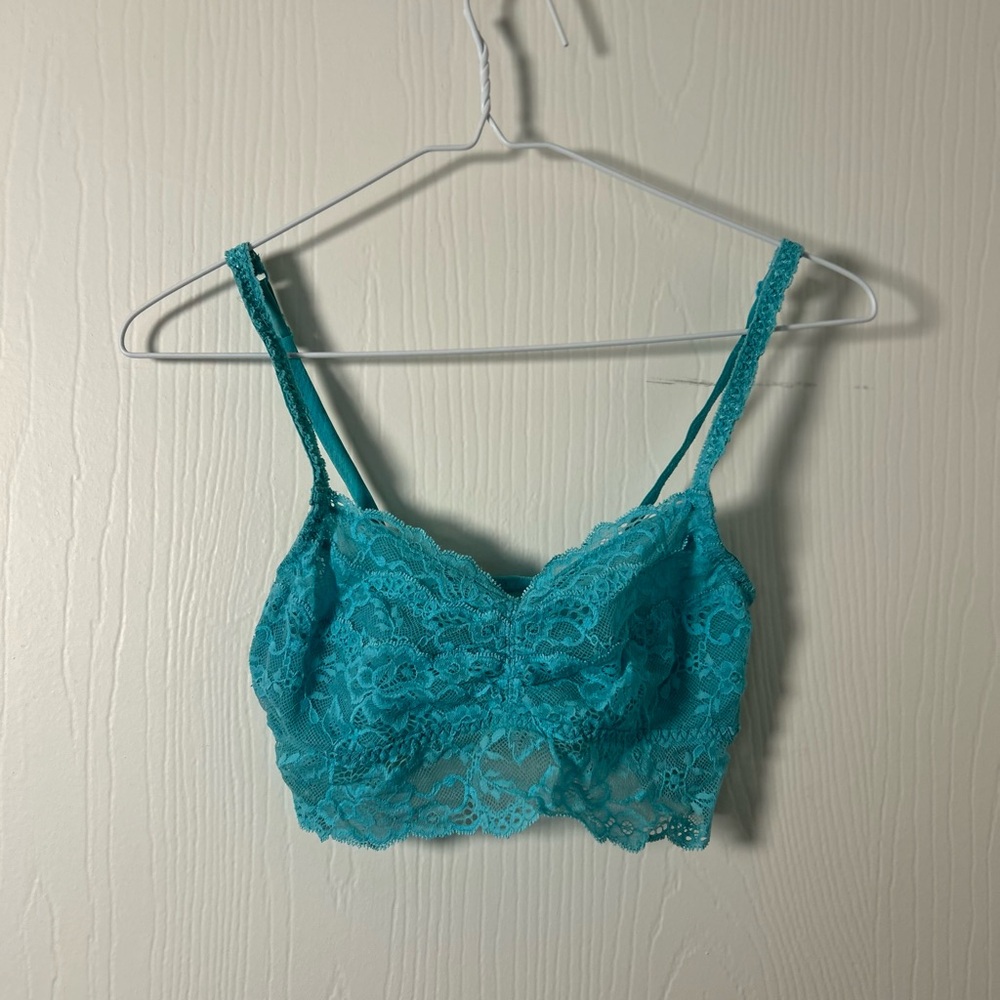 Lace Bralette in Teal